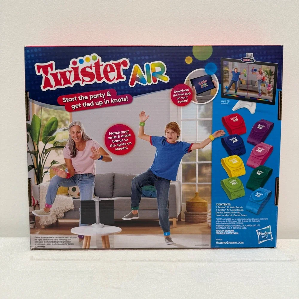 Twister Air Game Hasbro Gaming Augmented Reality‎ Family Fun Kids Ages 8